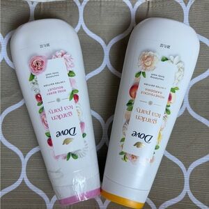 Dove Garden Tea Party Body Wash Set - White and Pink